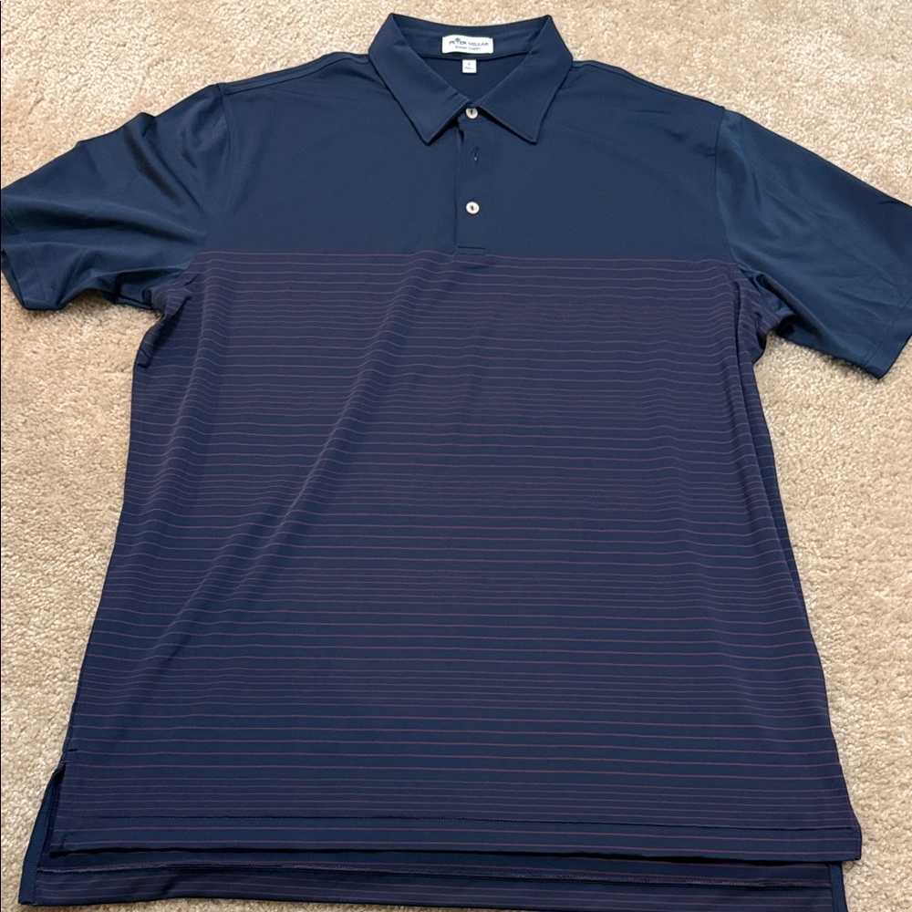 Peter Millar Dark Blue Polo Shirt
